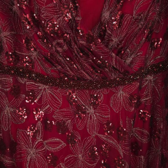 MAC DUGGAL 67541 Embellished Illusion Long Sleeve Dress Size 20W NWOT - Picture 5 of 12